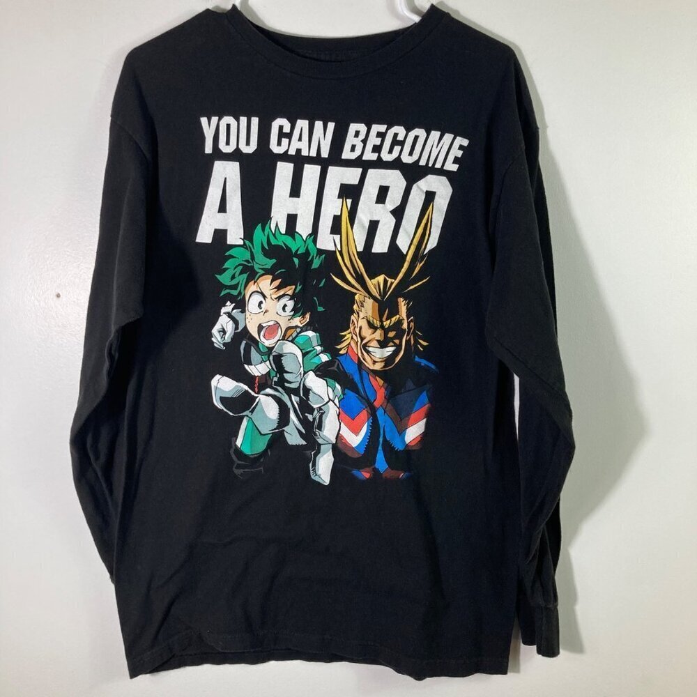 Youth Bioworld My Hero Academia Be A Hero Deku All Might Long M Black